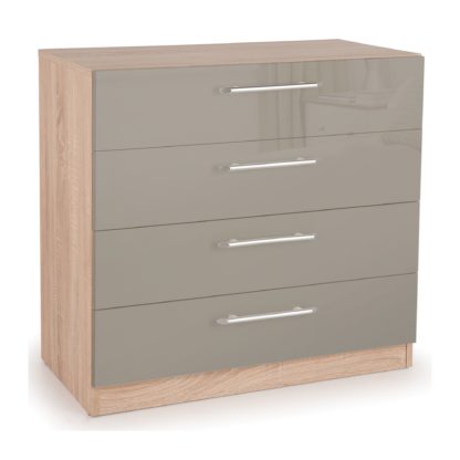 An Image of Kensington 4 Drawer Chest Grey