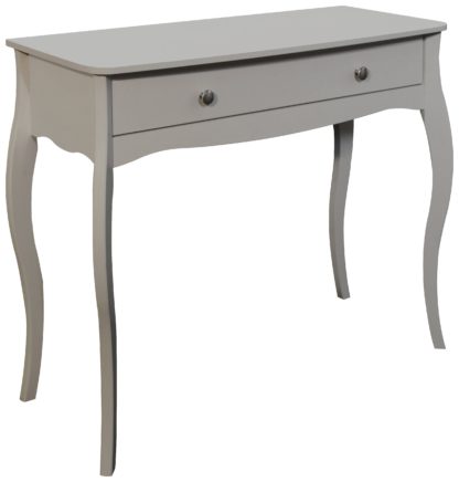 An Image of Amelie 1 Drawer Dressing Table Desk - Grey
