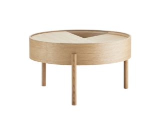 An Image of Woud Arc Coffee Table Oak