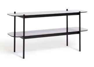 An Image of Habitat Neo 2 Shelf Small TV Unit - Black