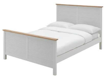 22c33b9cd5362b105c2cfa95f94e3f19b979f3ecdca31b3f564044c93bf01340.jpg An Image of Habitat Foxlands Double Bed Frame - Two Tone