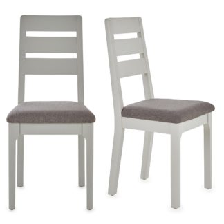 An Image of Freya Set Of 2 Dining Chairs Grey Grey