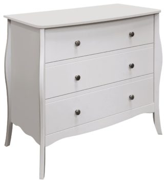 An Image of Amelie 3 Drawer Chest - White