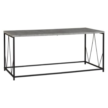 An Image of Athens Rectangular Coffee Table Grey