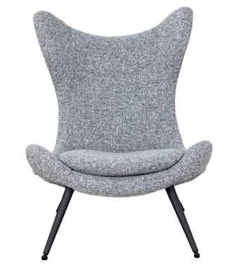 An Image of Habitat Robbie Fabric Accent Chair - Grey