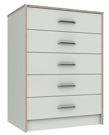An Image of Ashdown 5 Drawer Chest - White