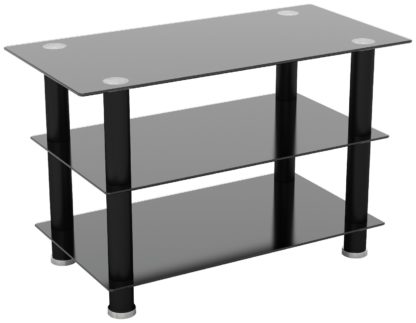 An Image of AVF Glass up to 50 Inch TV Stand - Black