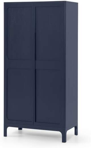 25a59e30b5413c11c364f1712dff3e92db7ce194ee7eae06105b1ba3edce64ba.jpg An Image of Bromley Larder Cabinet, Deep Navy & Grey