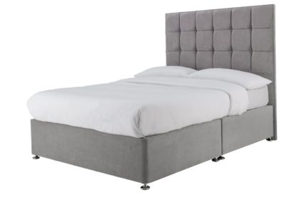 An Image of Forty Winks 2000 Pocket Sprung Double Divan - Seal Grey