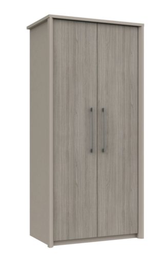 An Image of Lancaster 2 Door Wardrobe - Grey