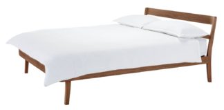 An Image of Habitat Tatsuma King Size Bed Frame - Walnut