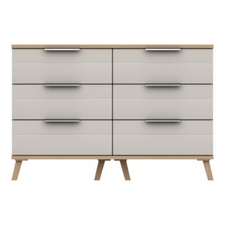 An Image of Murray 6 Drawer Wide Chest Off-White