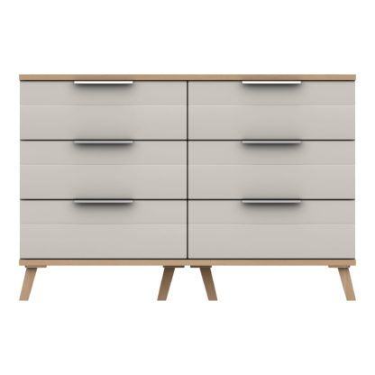 An Image of Murray 6 Drawer Wide Chest Off-White