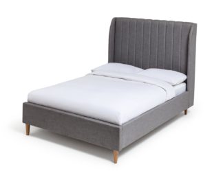 An Image of Habitat Margot Double Bed Frame - Grey