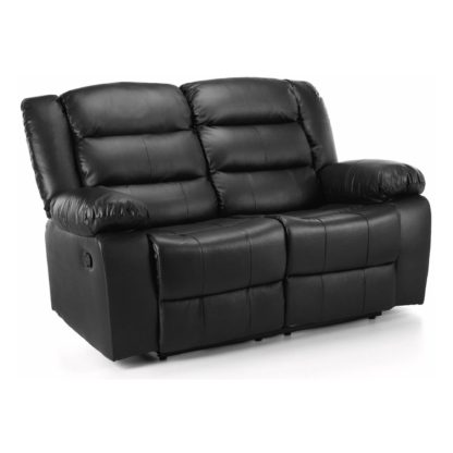 An Image of Whitfield 2 Seater Leather Reclining Sofa Brown