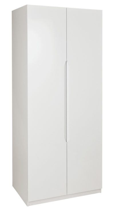 An Image of Legato 2 Door Wardrobe - White Gloss