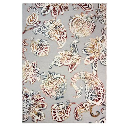 2a07b6aa85832eb1b82221e0253bc3af5ecf7233d038a3726dabe08c058f8911.jpg An Image of Soho Sirius Rug Grey, Blue and Red