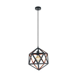 An Image of Eglo Embleton Pendant Light - Black