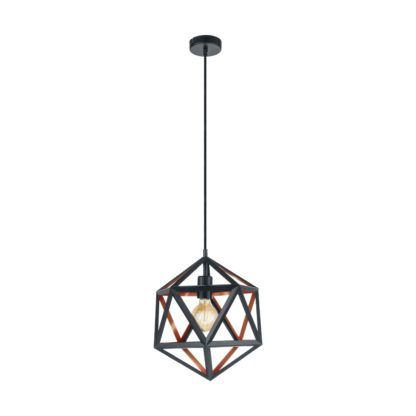 An Image of Eglo Embleton Pendant Light - Black