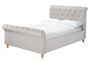 An Image of Habitat Harrogate Double Bed Frame - Silver