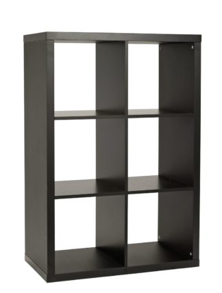 An Image of Habitat Squares Plus 6 Cube Storage Unit - Black