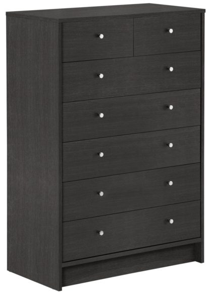 An Image of Habitat Malibu 5 Wide 2 Narrow Drawer Chest - White