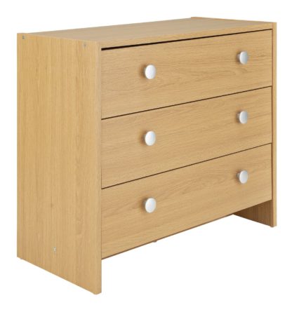 An Image of Argos Home Seville 3 Drawer Chest - White