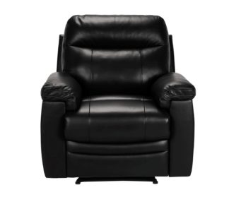 An Image of Argos Home Paolo Leather Mix Rise & Recline Chair - Black