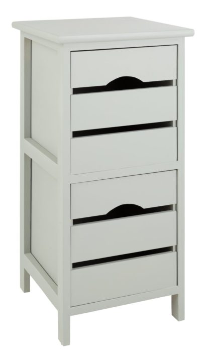 An Image of Argos Home 2 Drawer Wooden Storage Unit - Grey
