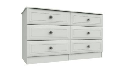 An Image of Rendlesham 3 + 3 Drawer Chest - White