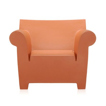 An Image of Kartell Bubble Club Armchair Zinc White