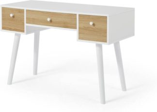 An Image of Larsen Desk, Oak Effect & White