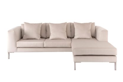 An Image of Linear Left/Right Hand Corner Sofa – Chalk
