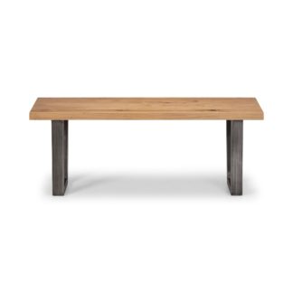 An Image of Brooklyn Dining Bench Oak Brown