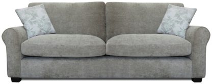 An Image of Argos Home Tammy 4 Seater Fabric Sofa - Wine