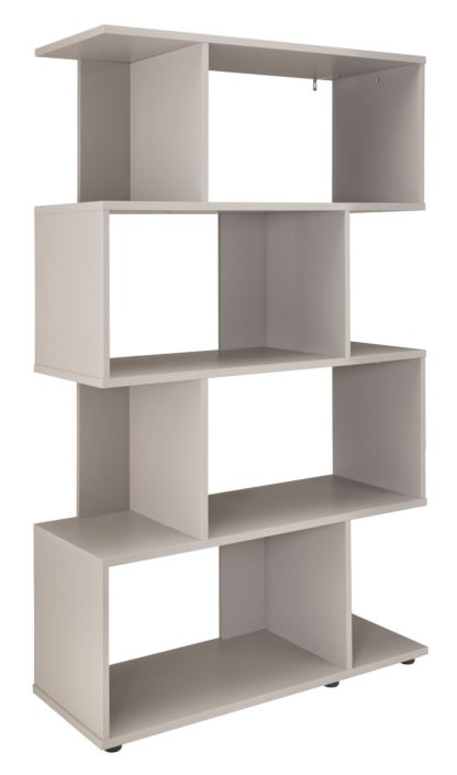 An Image of Habitat Hayward 5 Shelf Bookcase - Black Gloss