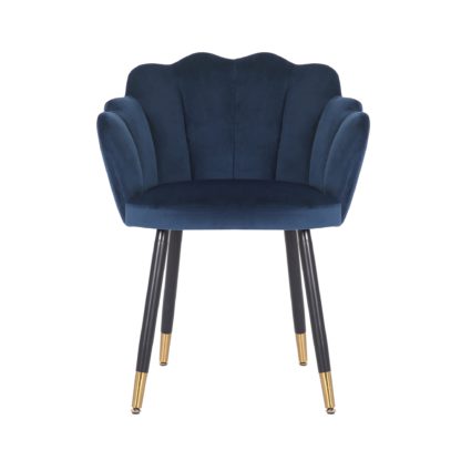 307770919a3fe35935ef85867f9beab4cfb395bf23468bffa51124dfe14bd6fe.jpg An Image of Vivian Velvet Dining Chair Peacock
