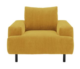 An Image of Habitat Julien Fabric Armchair - Yellow