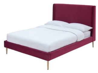 An Image of Habitat Shiraz Double Bed Frame - Red