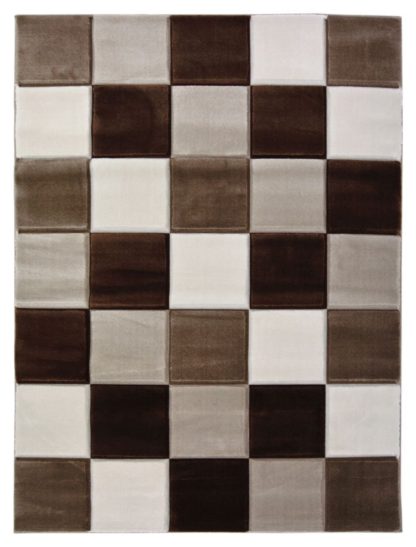 An Image of Melrose Daytona Check Rug - 80x150cm - Red