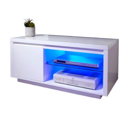 An Image of Polar LED TV Stand White