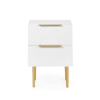 An Image of Maurice Bedside Table White