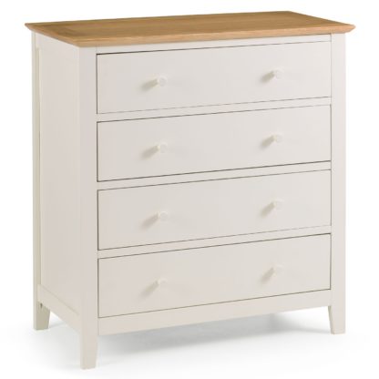 An Image of Salerno Shaker 4 Drawer Chest Brown