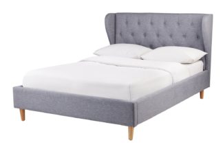 An Image of Habitat Condor Kingsize Bed Frame - Grey