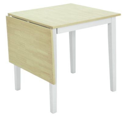 An Image of Habitat Chicago Extending 2 - 4 Seater Table - Two Tone