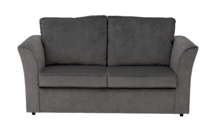 An Image of Habitat Paxton 2 Seater Fabric Sofa Bed - Grey