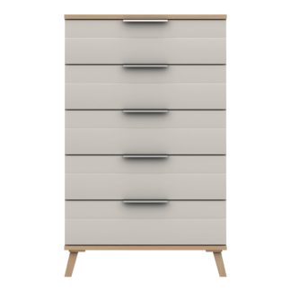 An Image of Murray 5 Drawer Chest Off-White