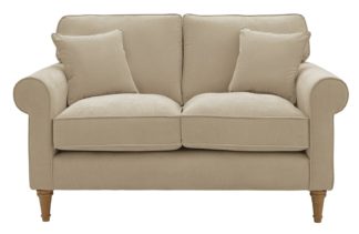 An Image of Habitat William 2 Seater Fabric Sofa - Natural