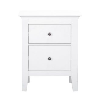An Image of Lynton White Bedside Table White