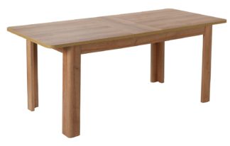 An Image of Habitat Miami Curve Extending Oak Effect Dining Table